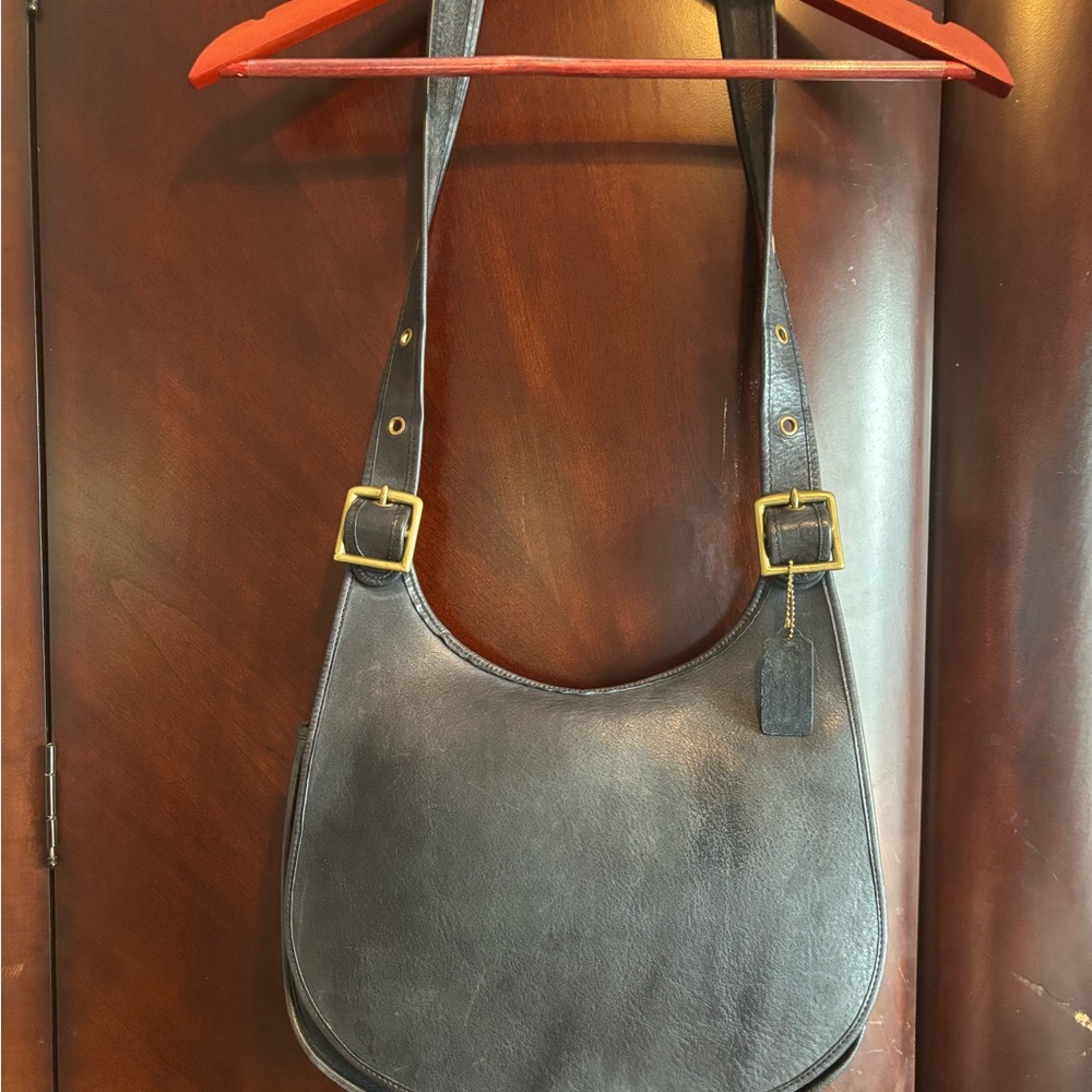 Vintage Coach Vintage Bonnie Cashin Hippie Saddle Bag Pre Serial NYC 9210 Navy